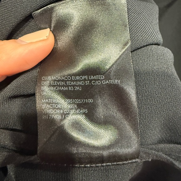 Club Monaco Chic Black Midi Dress - Picture 5 of 7